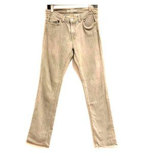 J Brand Jeans Gray Wash Straight Leg Low Rise Waist Size 28 #183